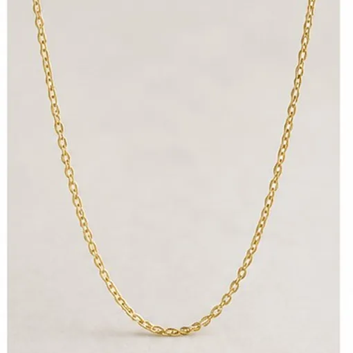 Cable Chain, 45 cm — Sterling Silver