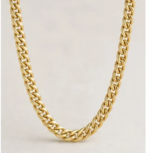 Curb Chain, 55 cm — 14k Gold