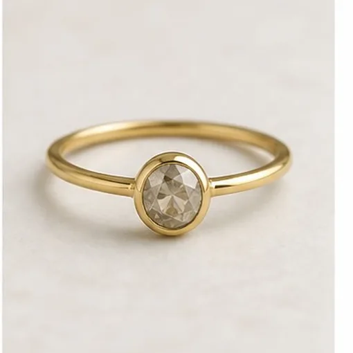 Salt & Pepper Diamond — Sterling Silver