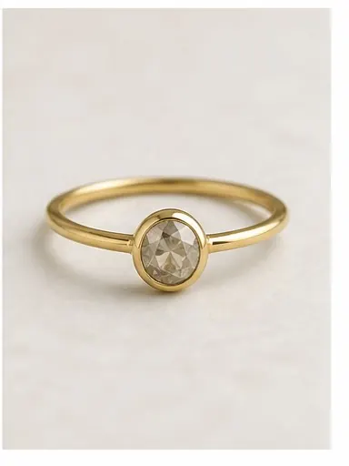 Salt & Pepper Diamond — Sterling Silver